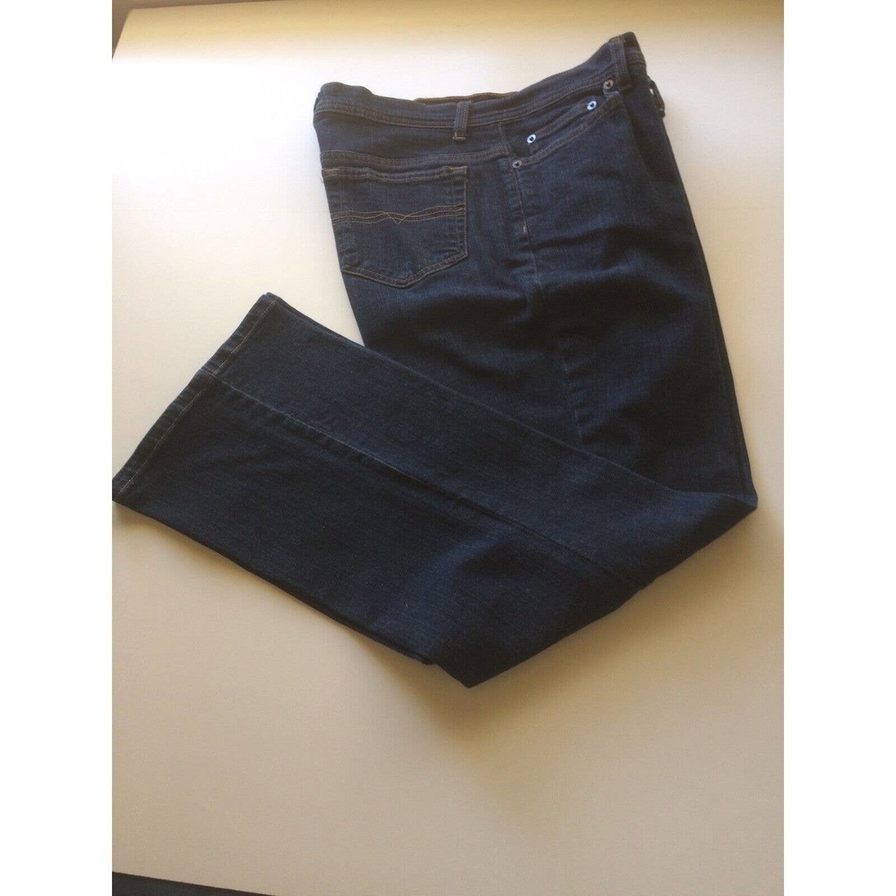 Jeans Drk Wash Blue Boot Cut Sz12 Pre-Owned